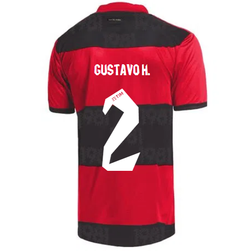 2021/22 Flamengo Home Kit Soccer Jersey GUSTAVO H. #2